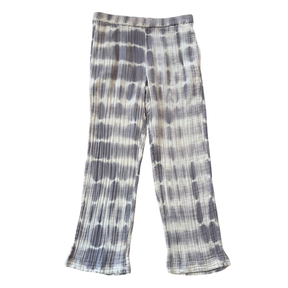 Voloshin Palladio Cropped Pant‎ Ash Grey Tie Size Small Elastic Waist